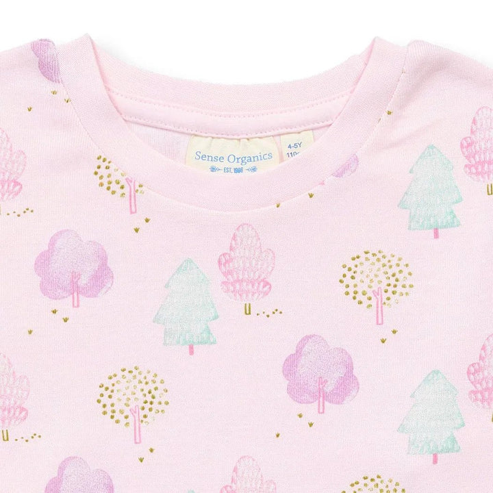 Pijama LONG JOHN Trees Light Pink - Olokuti