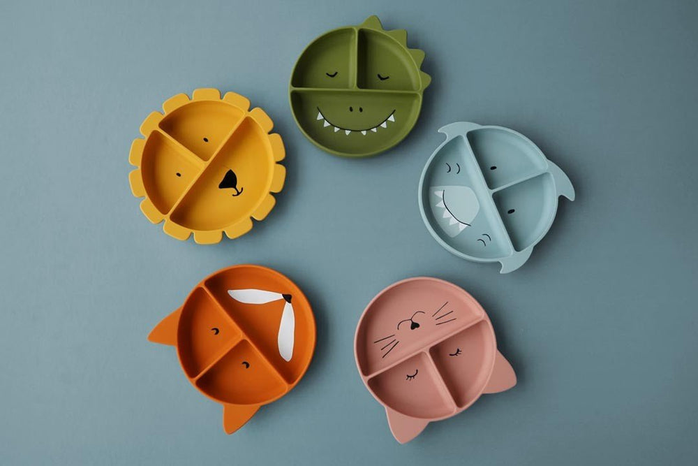 Plato compartimentado de silicona con ventosa - Olokuti