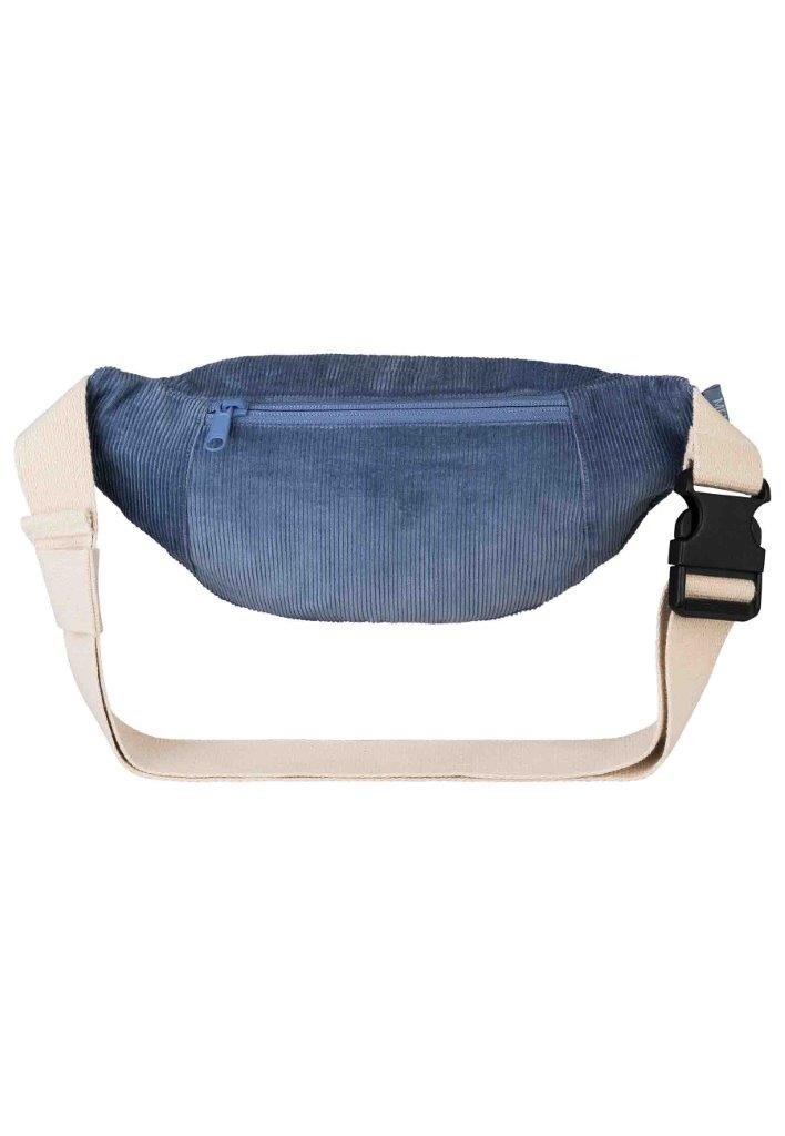 Riñonera de pana BHAVIN Pigeon blue, 3L. - Olokuti