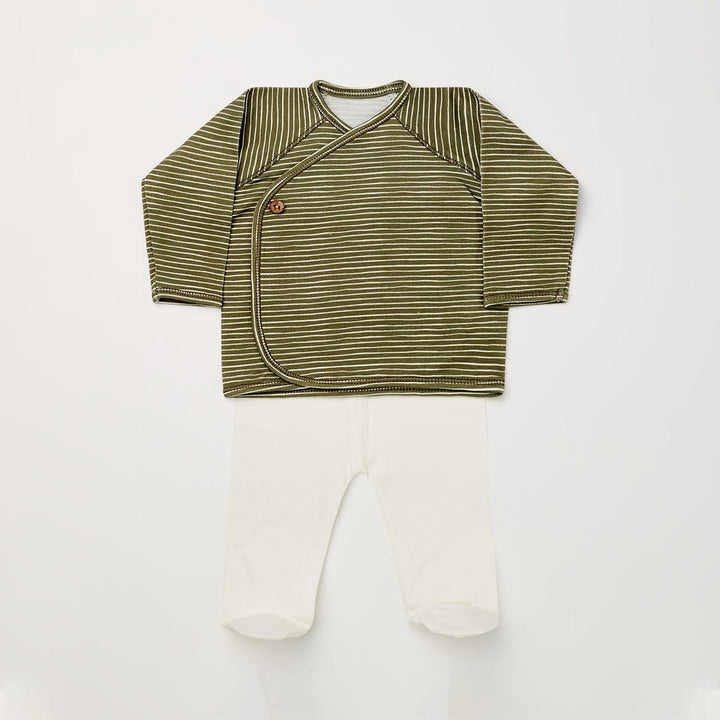 Set (Camiseta + polaina) Rayas verdes - Olokuti