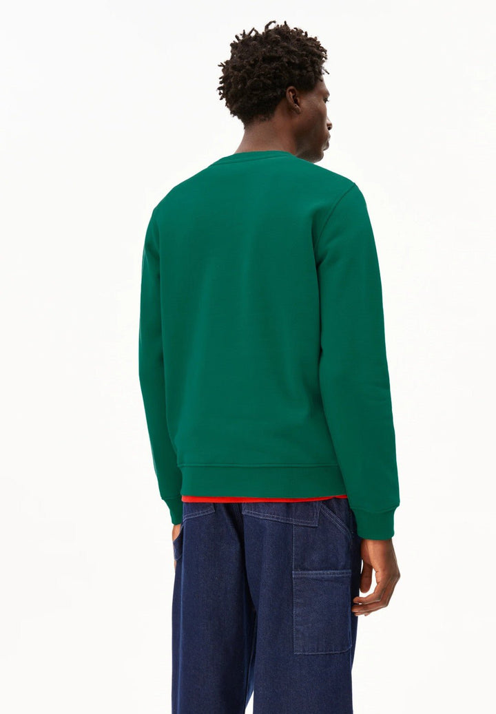 Sudadera BAARO FLEECE Emerald green - Olokuti