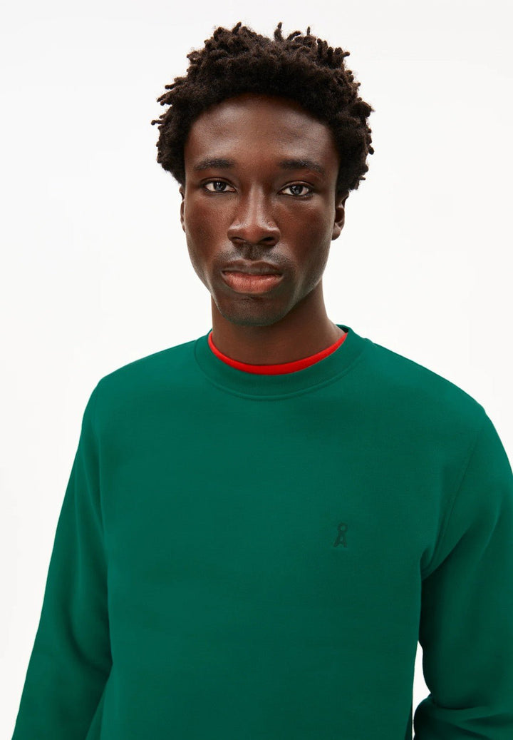 Sudadera BAARO FLEECE Emerald green - Olokuti