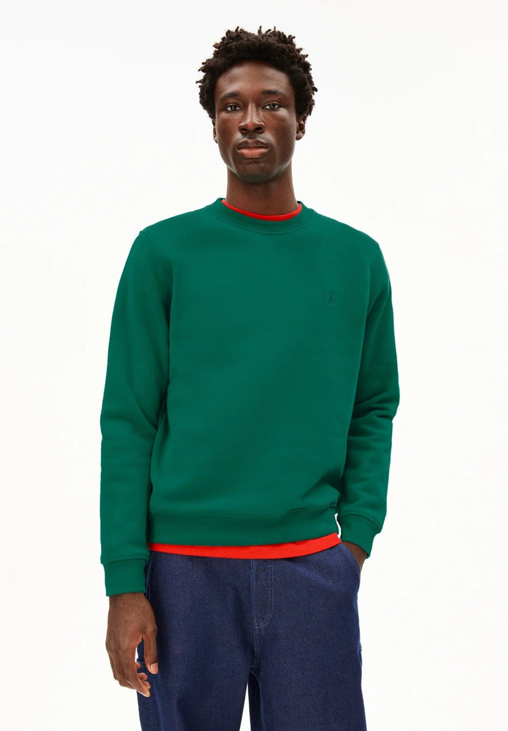 Sudadera BAARO FLEECE Emerald green - Olokuti