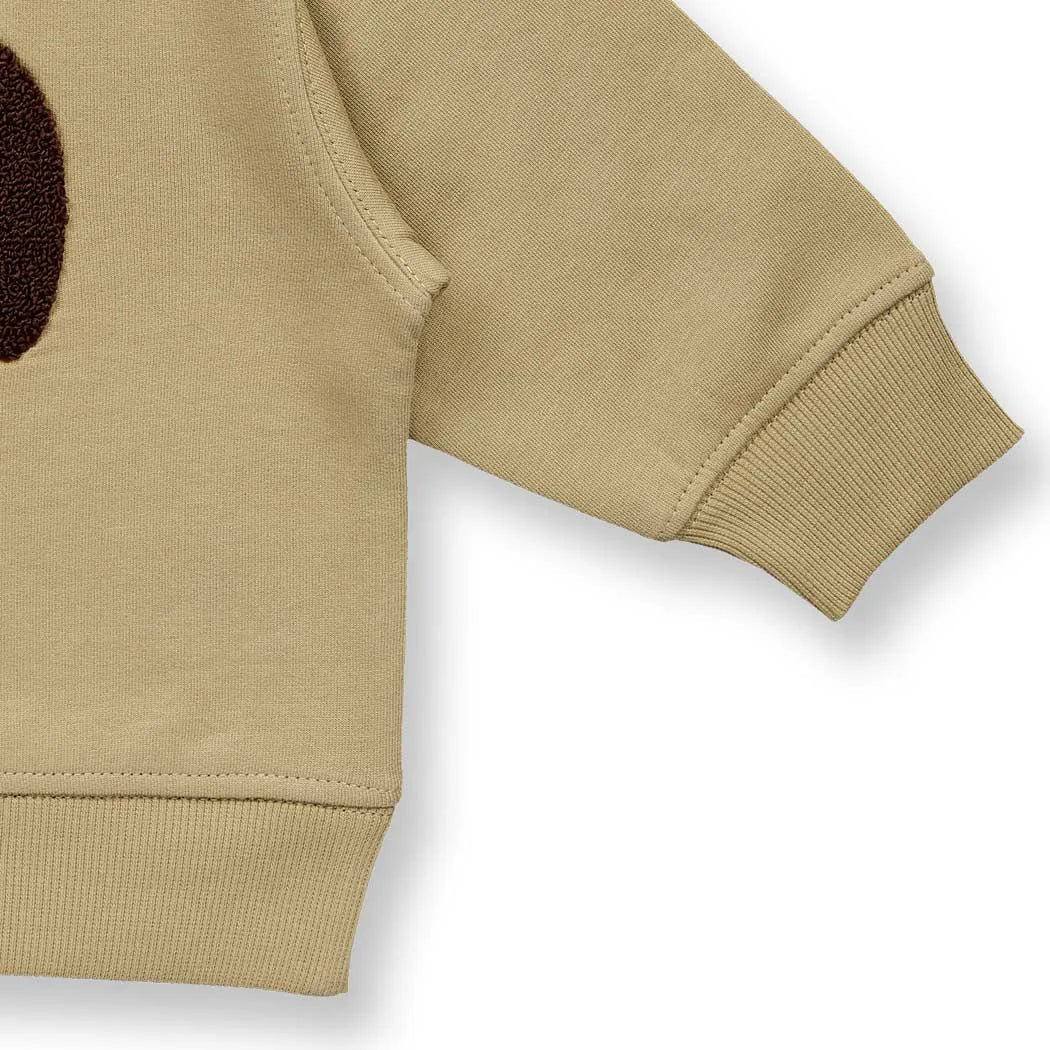 Sudadera bebé SIAM Cappuccino y Oso - Olokuti
