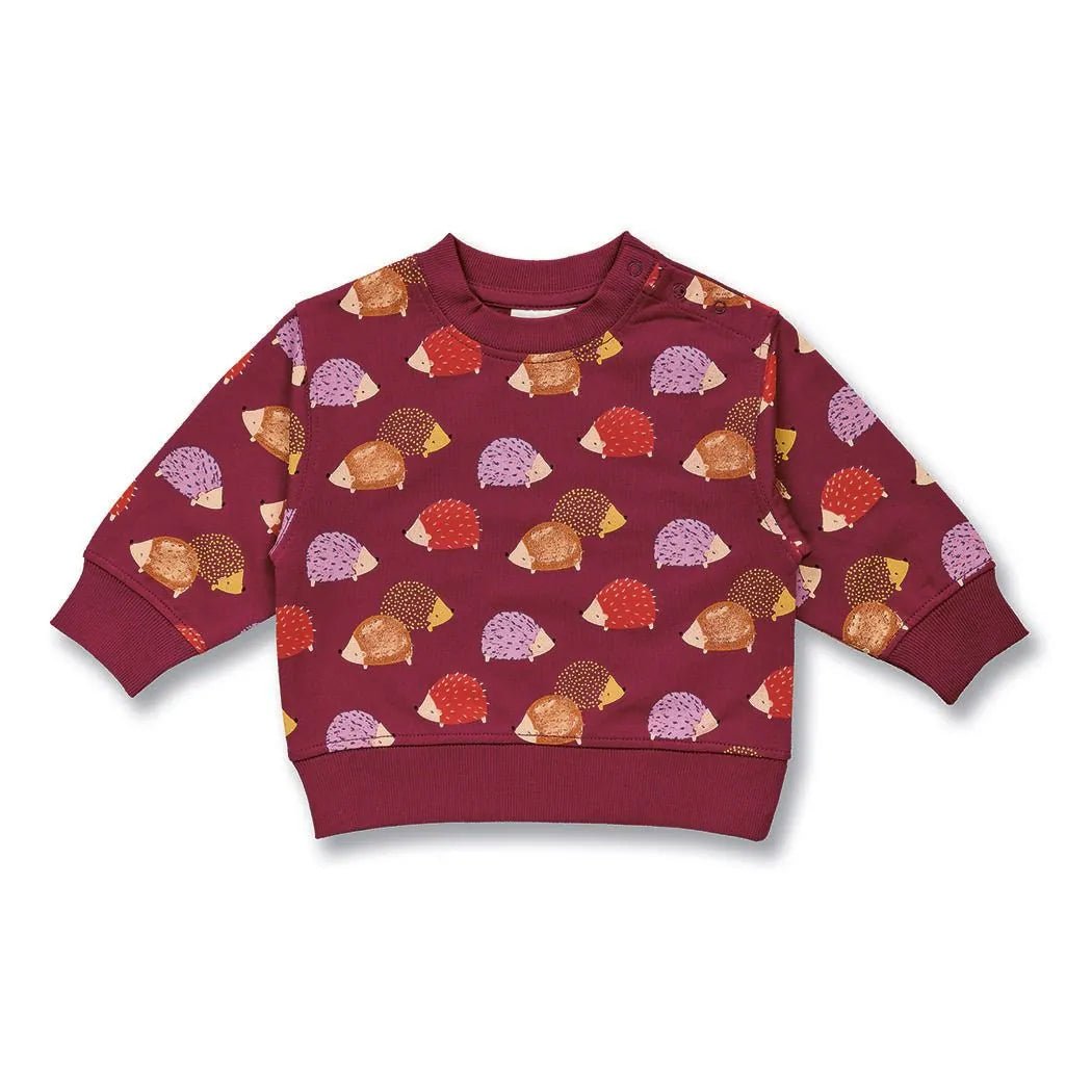 Sudadera bebé SIAM Hedgehogs Wine Red - Olokuti