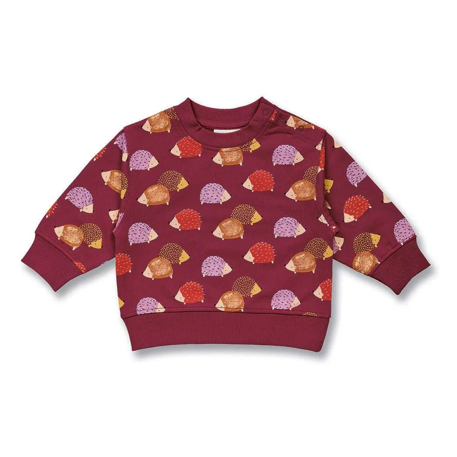 Sudadera bebé SIAM Hedgehogs Wine Red - Olokuti
