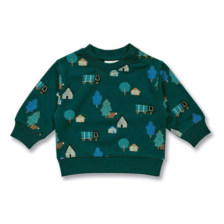 Sudadera bebé SIAM Woodland Fir Green - Olokuti
