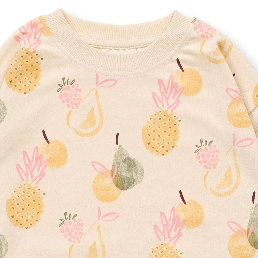 Sudadera DARI Frutas Beige claro - Olokuti