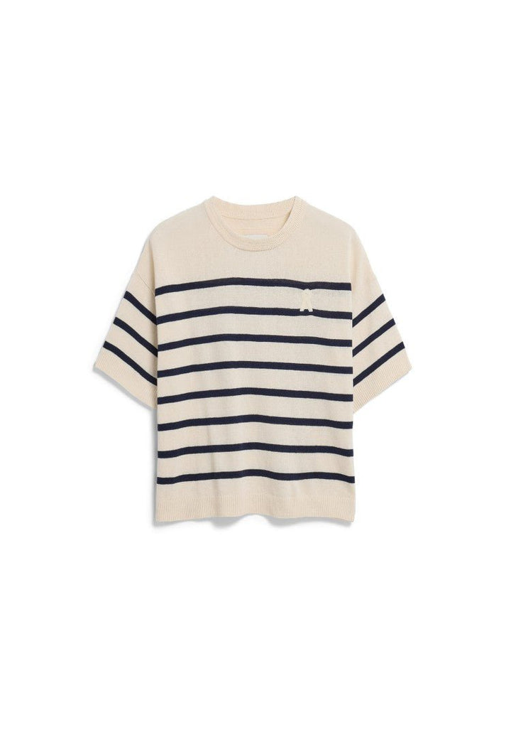 Suéter STRIPE LINEN BLEND Rayas Undyed - Tinted navy - Olokuti