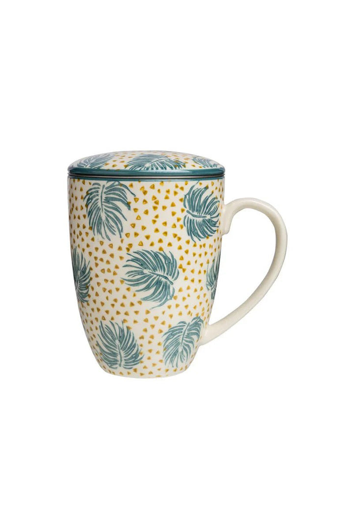 Taza con filtro de té Boho Chic 400 ml. Azul - Olokuti