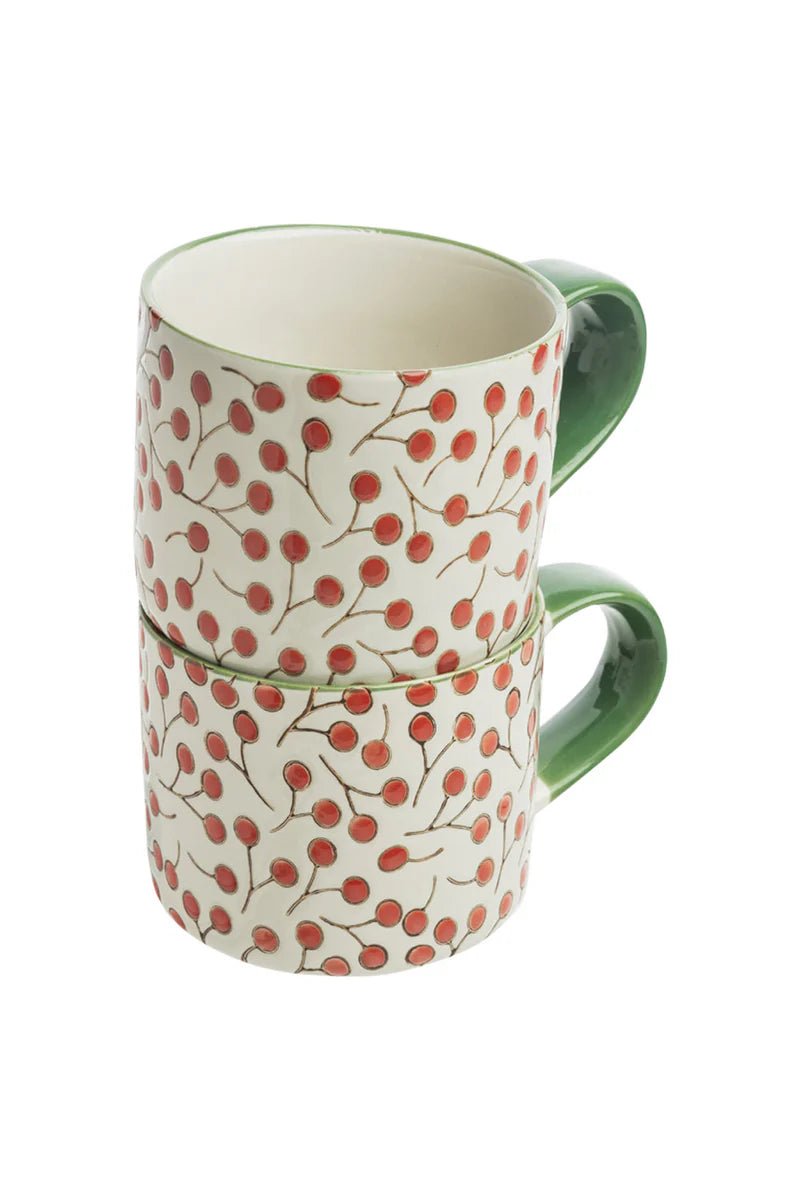 Taza Vintage Garden Roja - Olokuti