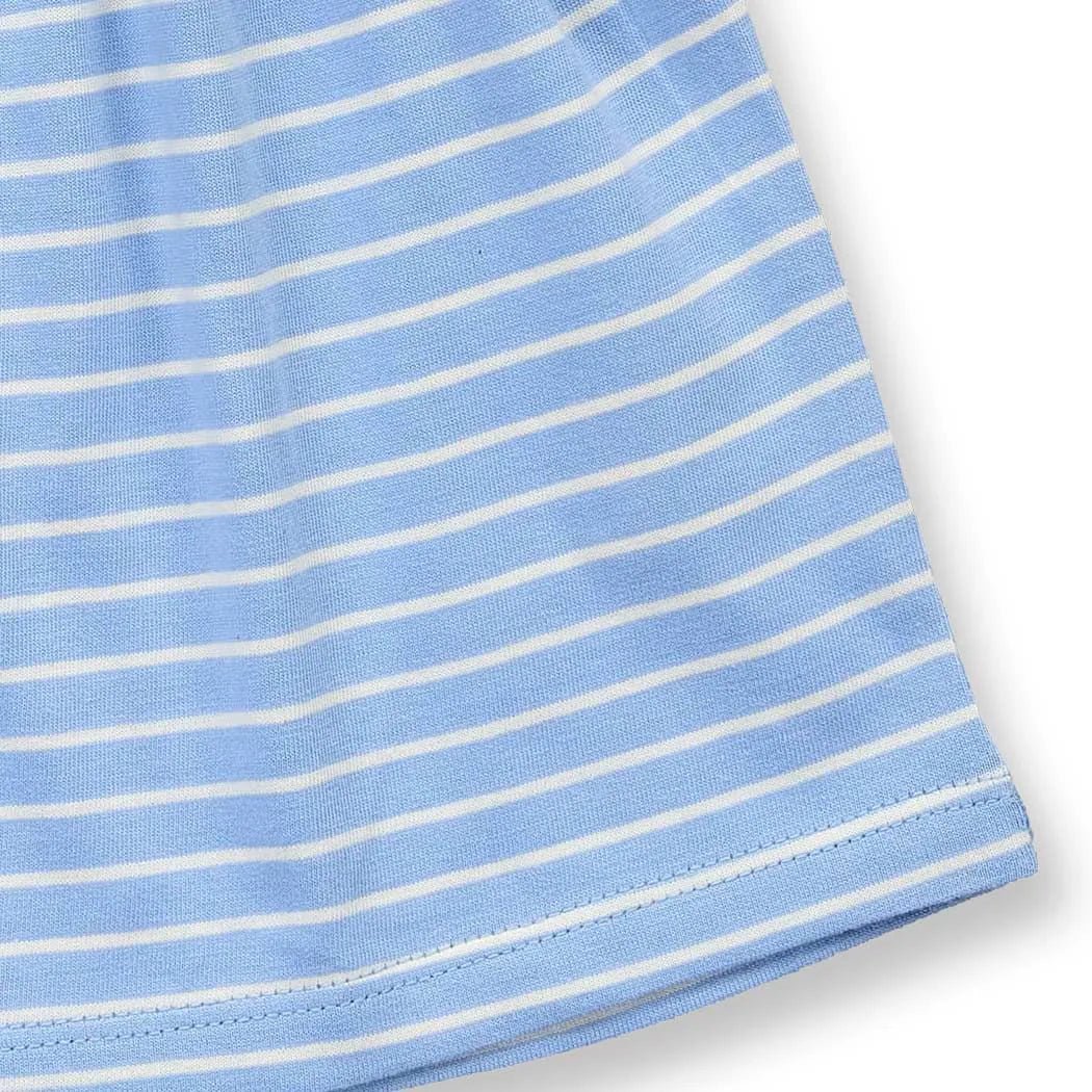 Túnica Bebé AURORA Rayas Azul Hyacinth Fresa - Olokuti