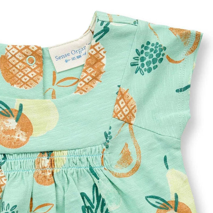 Túnica Bebé IRMA Frutas Verde menta - Olokuti