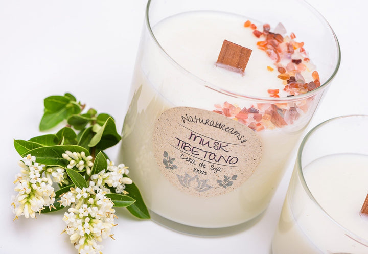 Vela aromática Cera de Soja 1 mecha 250gr. - Olokuti