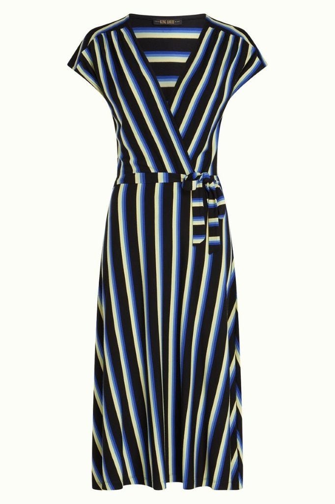 Vestido Abigail Negro Rayas Embla - Olokuti