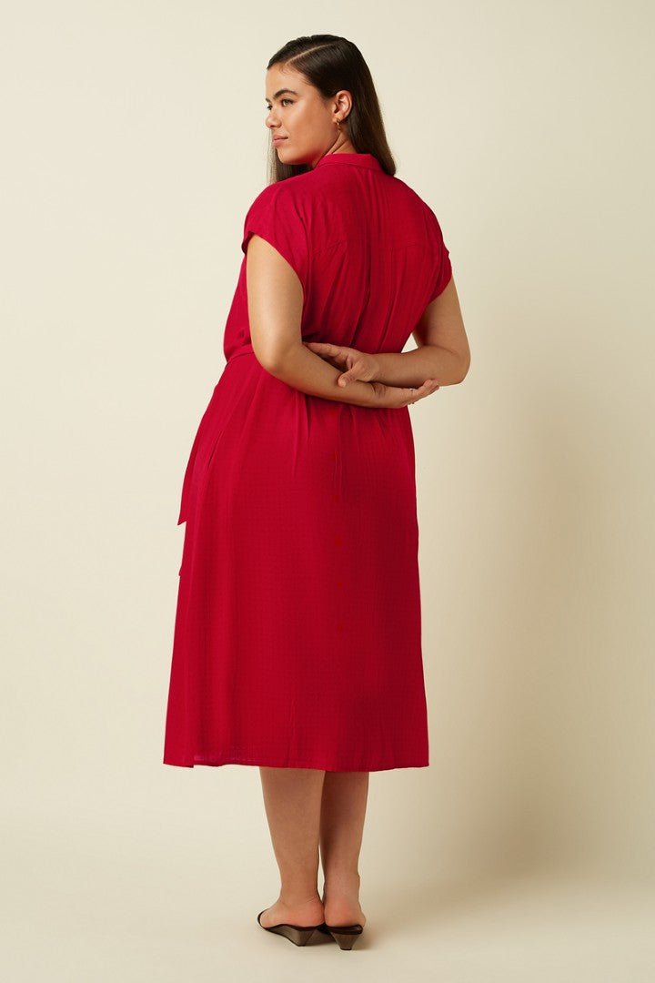 Vestido Amy Tortoise Chili Red - Olokuti