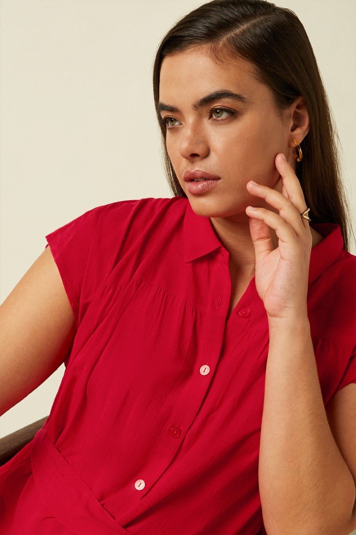 Vestido Amy Tortoise Chili Red - Olokuti