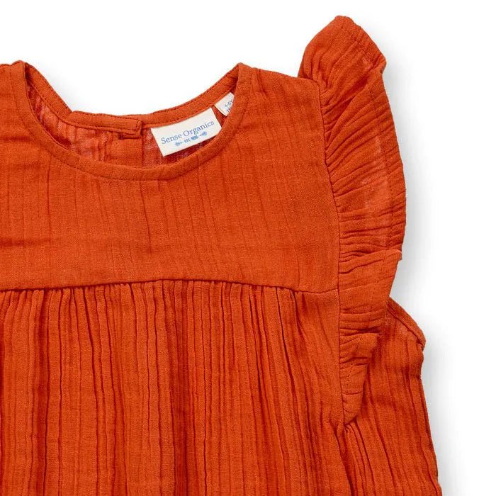 Vestido FRANJA Rusty Orange - Olokuti