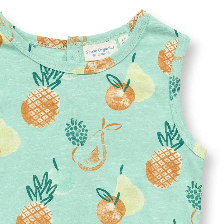 Vestido KOBI Frutas Verde menta - Olokuti