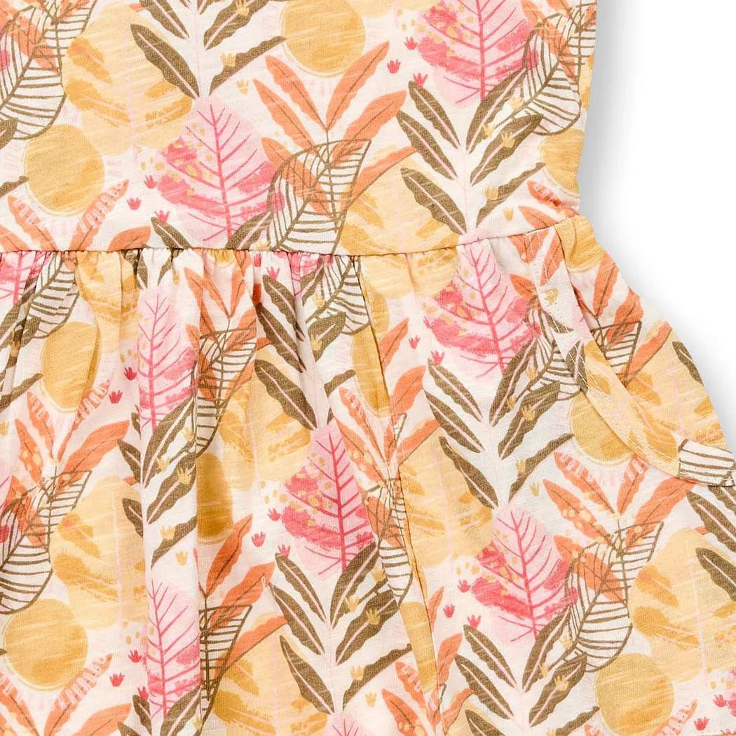 Vestido KOBI Hojas tropicales - Olokuti