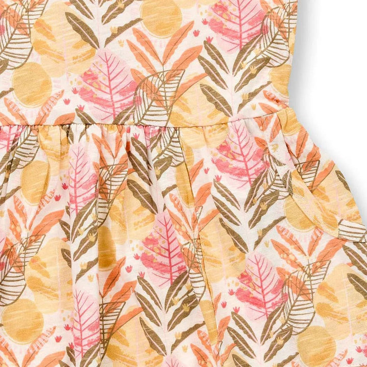 Vestido KOBI Hojas tropicales - Olokuti