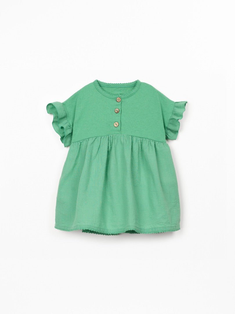 Vestido Tejidos Mixtos Menta - Olokuti