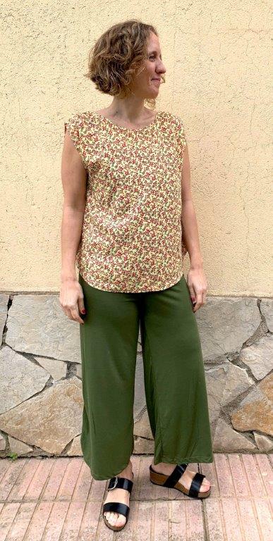Pantalón Trama Verde