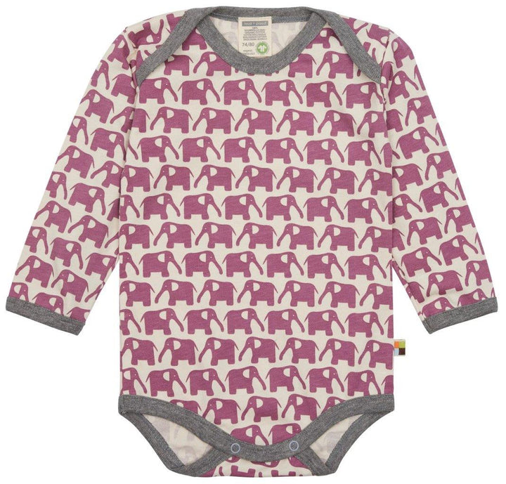 Body manga larga Elefantes Grape - Olokuti