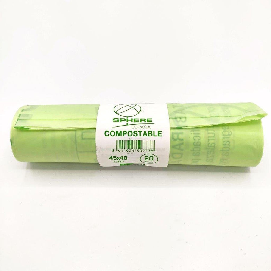 Bolsa basura orgánica fécula de patata 10L. 20 bolsas - Olokuti