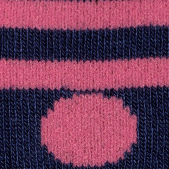 Calcetines Azul marino y topos rosa 37-40 - Olokuti