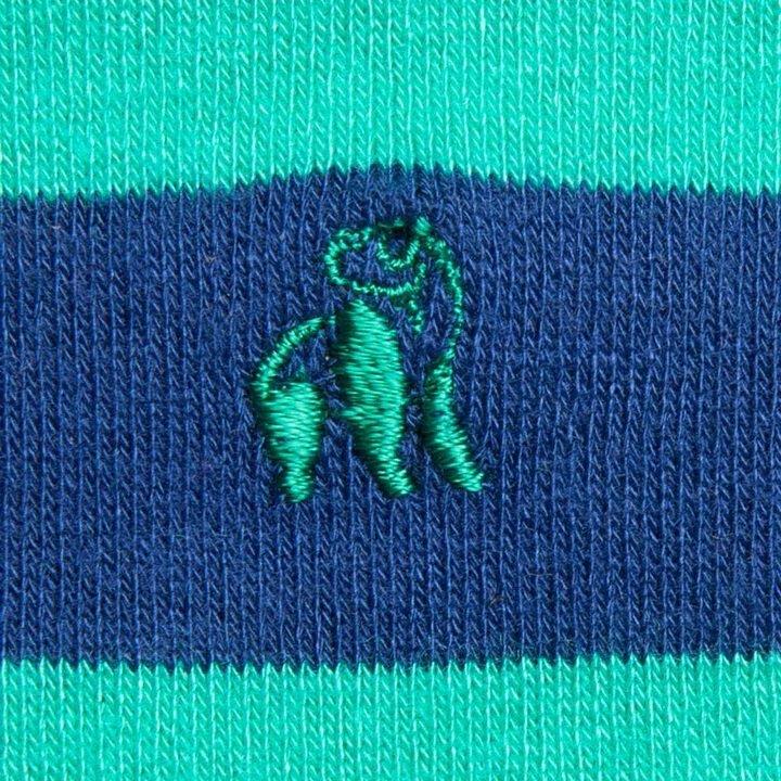 Calcetines Rayas Verde lima y Azul 37-40 - Olokuti