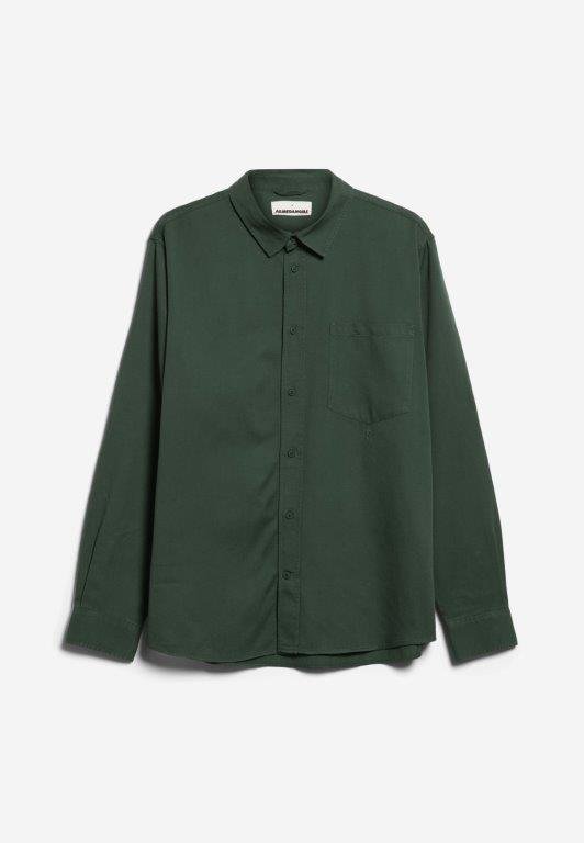 Camisa m/l SKJORTAAS Boreal green - Olokuti
