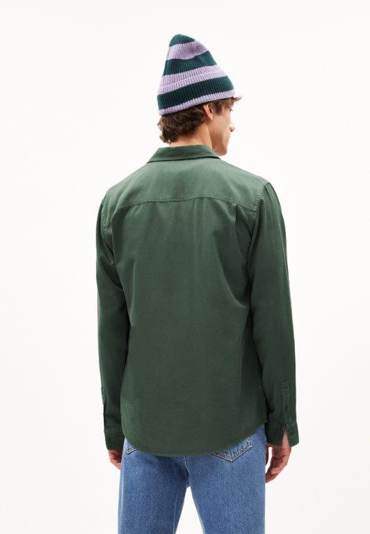 Camisa m/l SKJORTAAS Boreal green - Olokuti