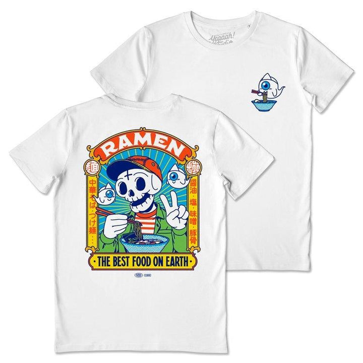 Camiseta algodón orgánico Best Food blanco - Olokuti