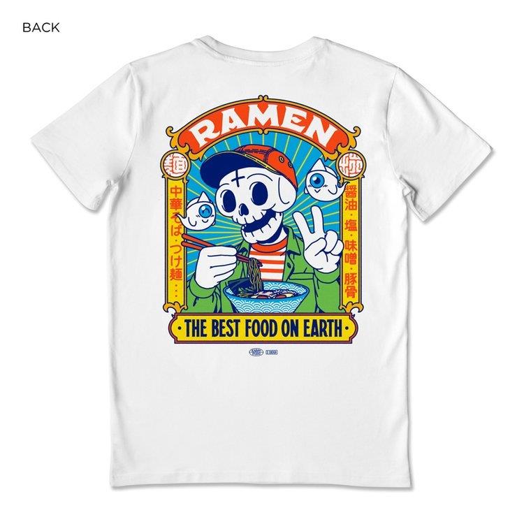 Camiseta algodón orgánico Best Food blanco - Olokuti