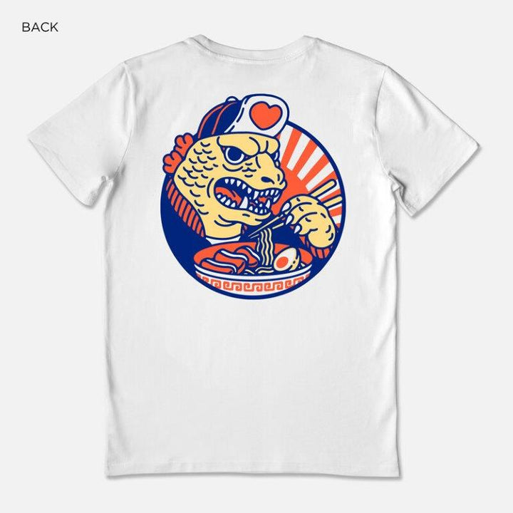 Camiseta algodón orgánico Kaiju blanco - Olokuti