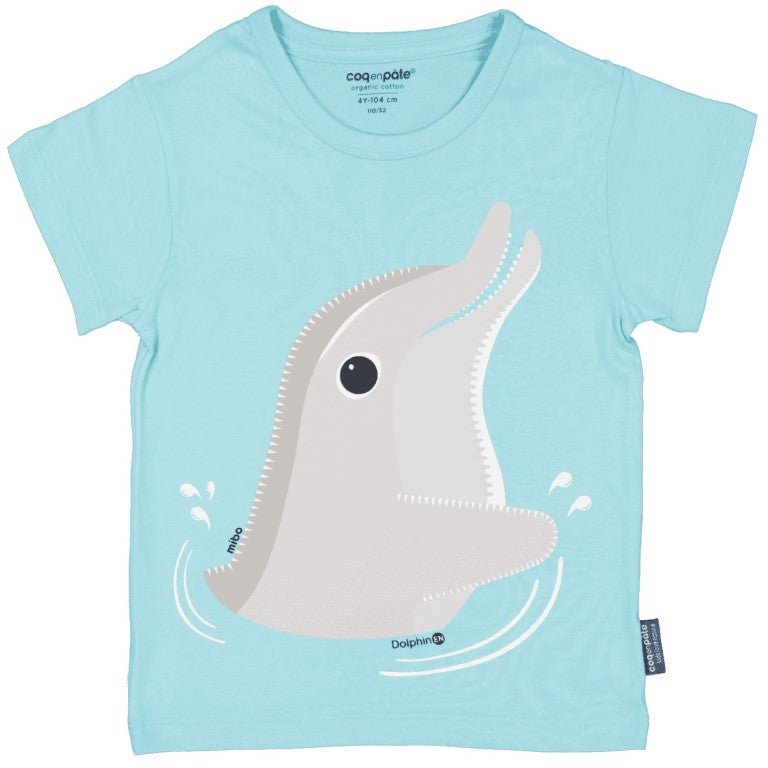 Camiseta azul Mibo Delfín - Olokuti