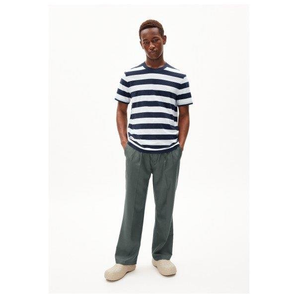Camiseta Bahaar Stripes Night Sky-White - Olokuti