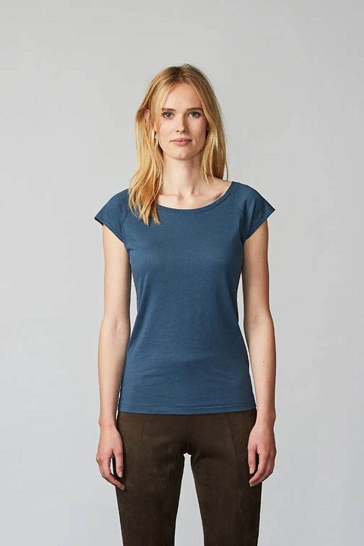 Camiseta Baratee Azul denim - Olokuti