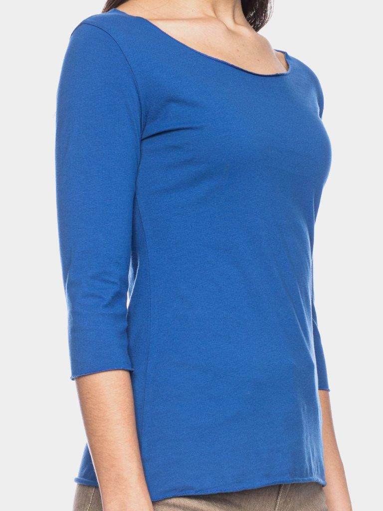 Camiseta Caja algodón orgánico azul - Olokuti
