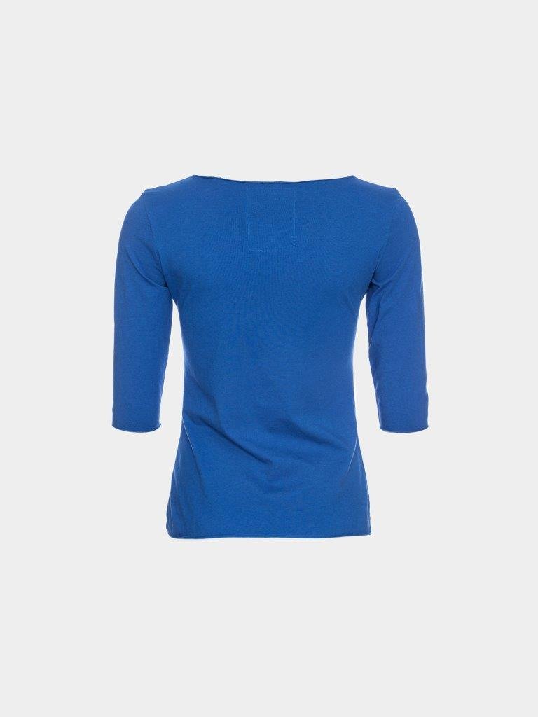 Camiseta Caja algodón orgánico azul - Olokuti