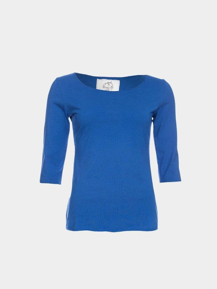 Camiseta Caja algodón orgánico azul - Olokuti