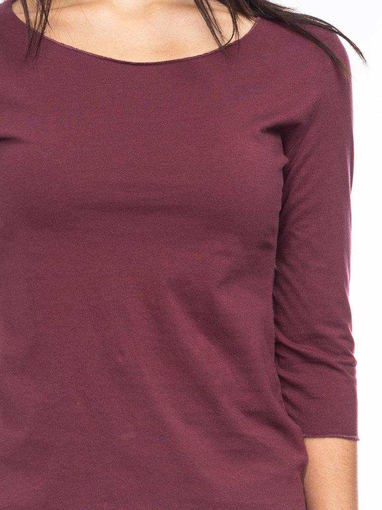 Camiseta Caja algodón orgánico color berenjena - Olokuti