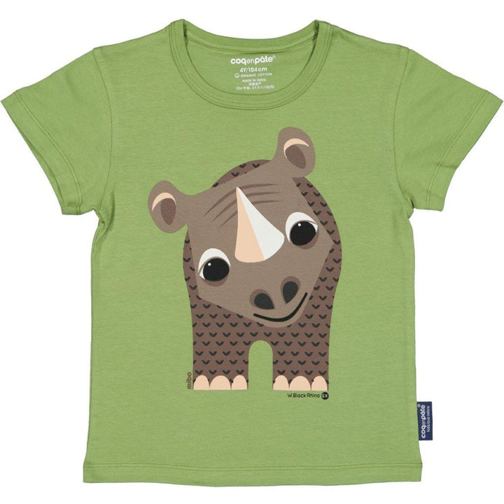 Camiseta caqui Mibo Rinoceronte - Olokuti