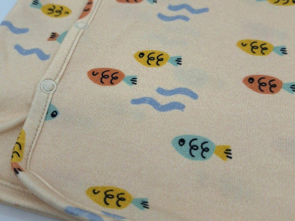 Camiseta Cruzada m/l Crudo - Peces multi - Olokuti