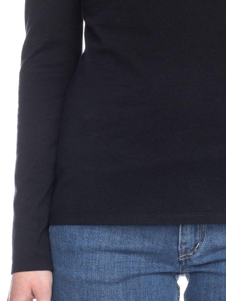Camiseta Deborah manga larga algodón orgánico negro - Olokuti