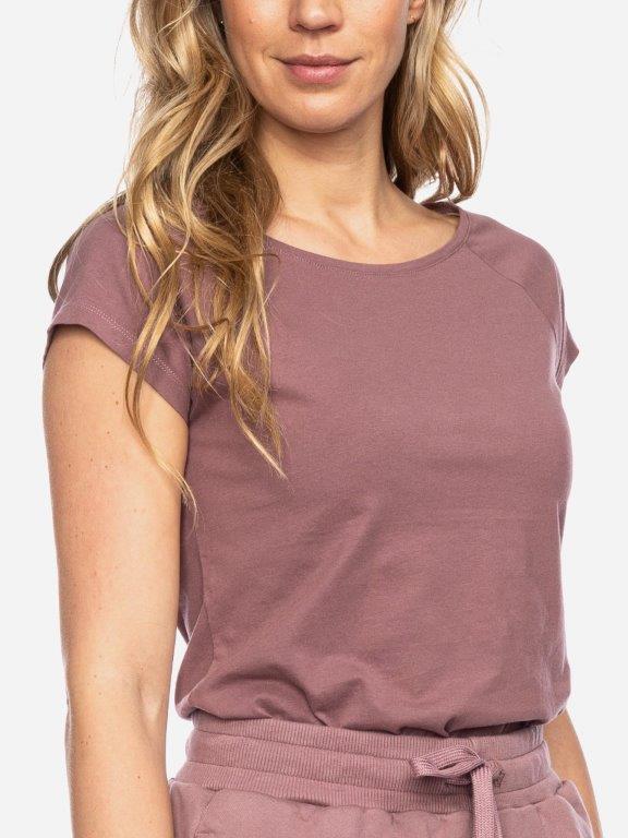 Camiseta Fini algodón orgánico Rosa - Olokuti