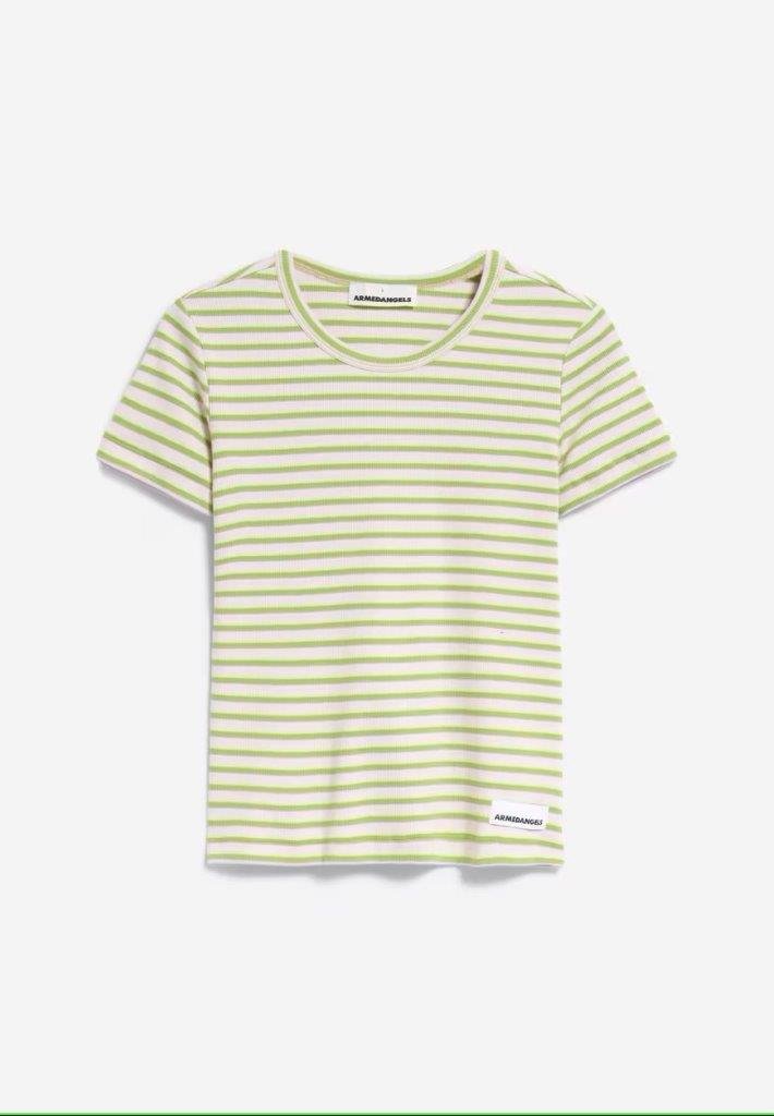 Camiseta Kardaa Stripes Super Lime-pink Light - Olokuti