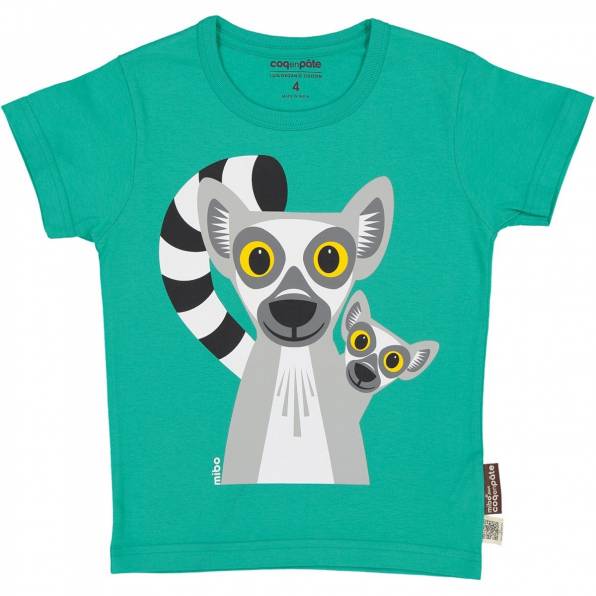 Camiseta verde Mibo Lemur - Olokuti