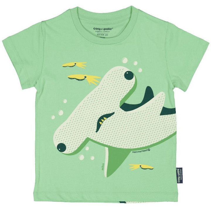 Camiseta verde Mibo Tiburón-Martillo - Olokuti